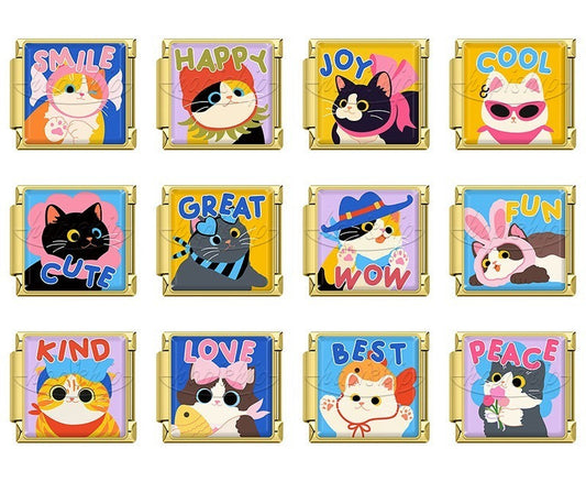 Golden Sweet Kind Happy Cat TZ187-Gold