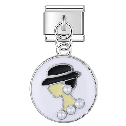 Enamel Typewriter Dangle Charm