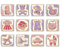 Purple Baby Italian Charms