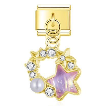 Enamel Lemon & Citrus Fruit Dangle Charm for Charm Bracelets