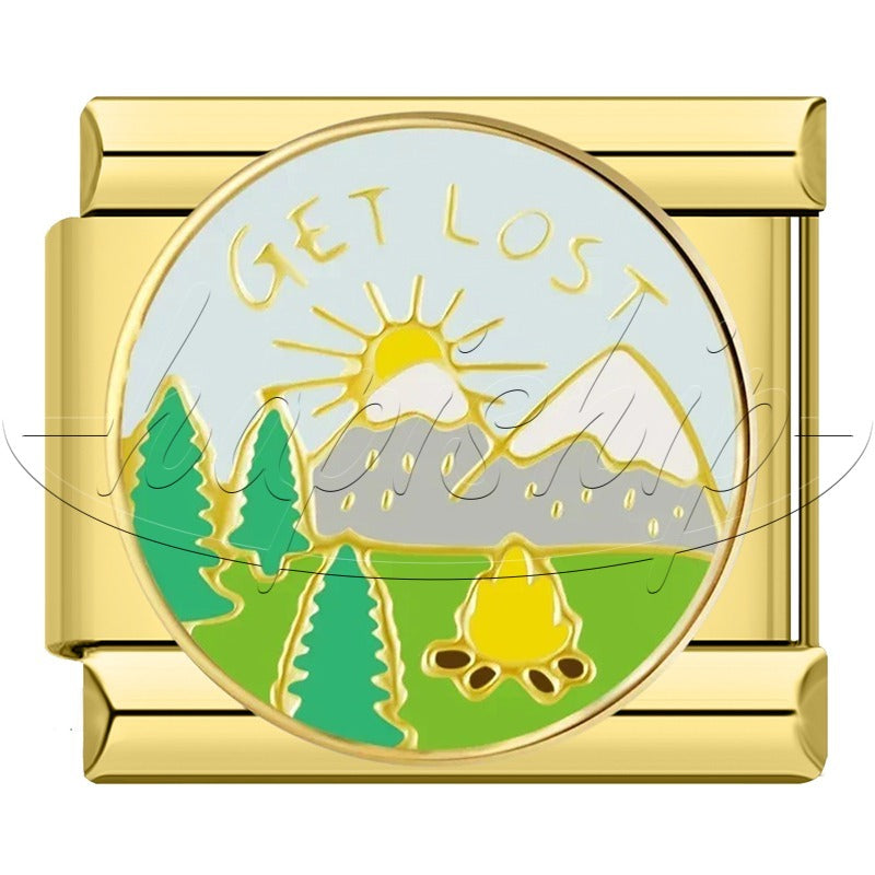 Golden Heart Rainbow Witch Stamp DJ2041-C