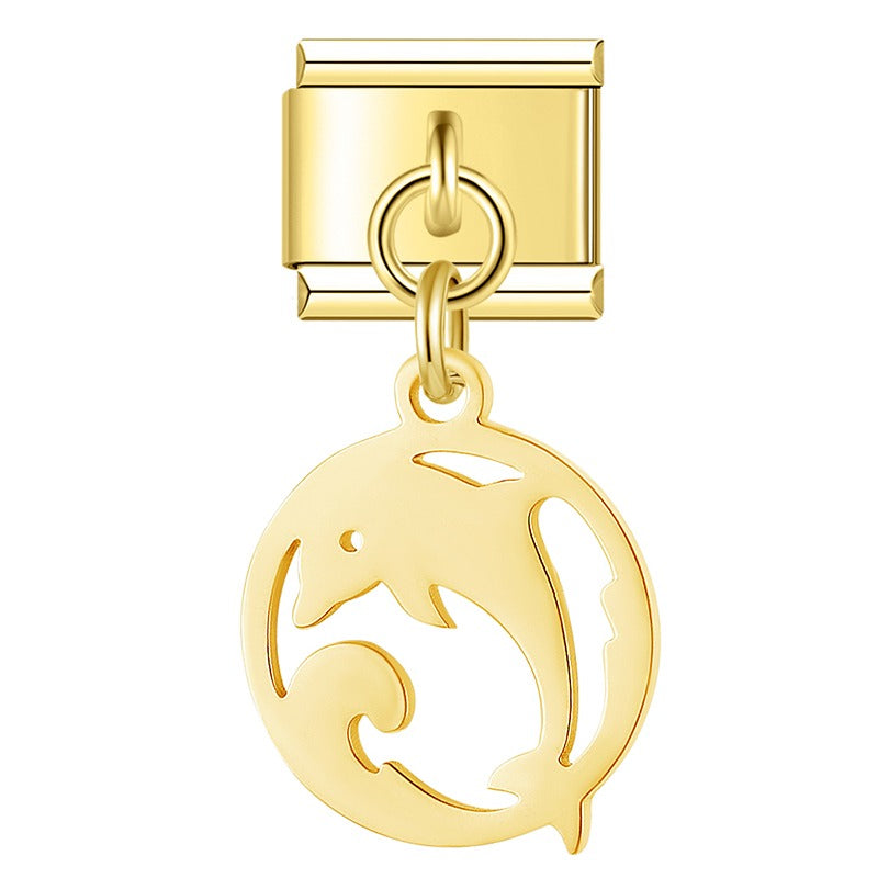 Ocean Beach Trees Dolphins Seahorses DJ1561