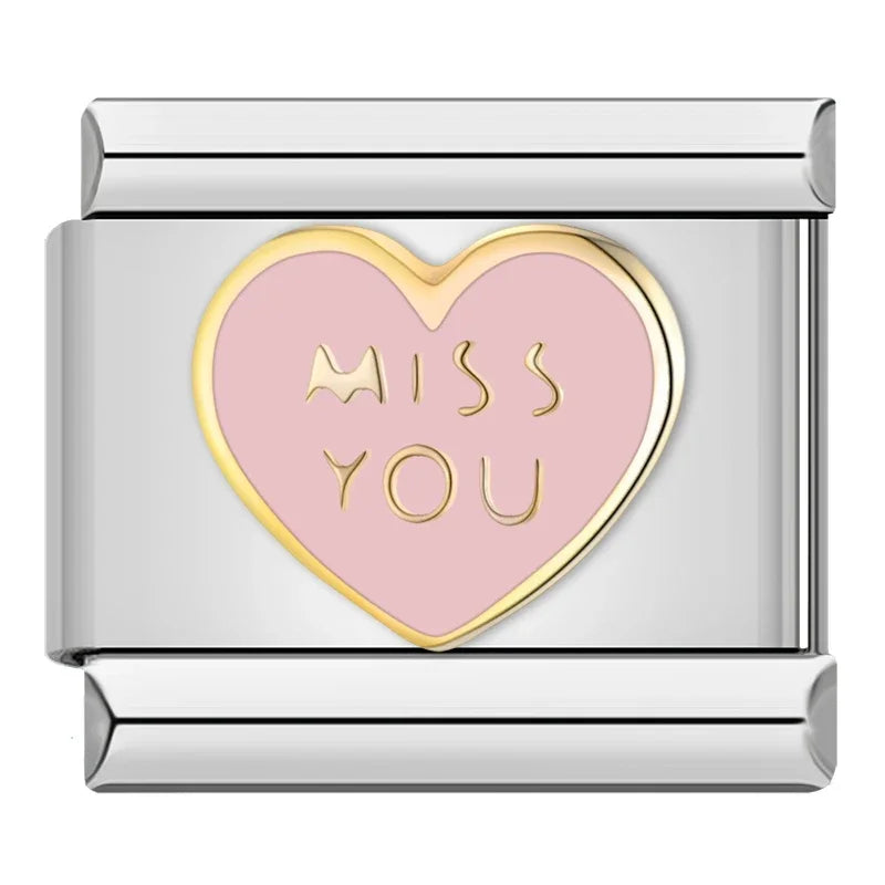 Best Friend Charms: Rich, Hug Me & All Mine – Italian charm bracelet charm, design 3 of 6, by Charmtastic