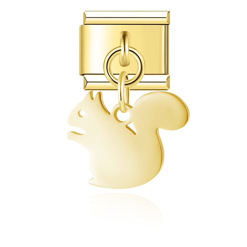 Animals themed italian charms gold&silver