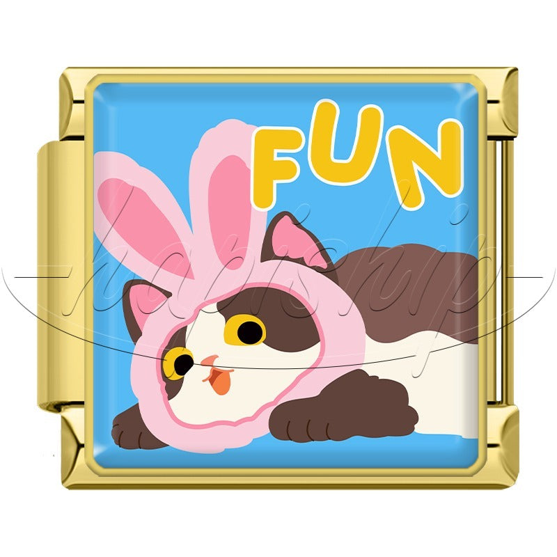 Golden Sweet Kind Happy Cat TZ187-Gold