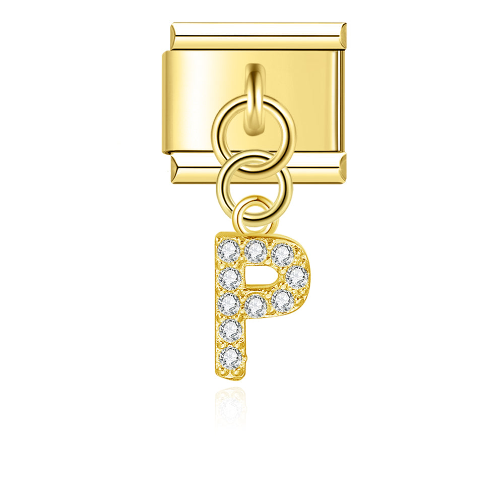 gold / silver  Letters charms  DJ2293