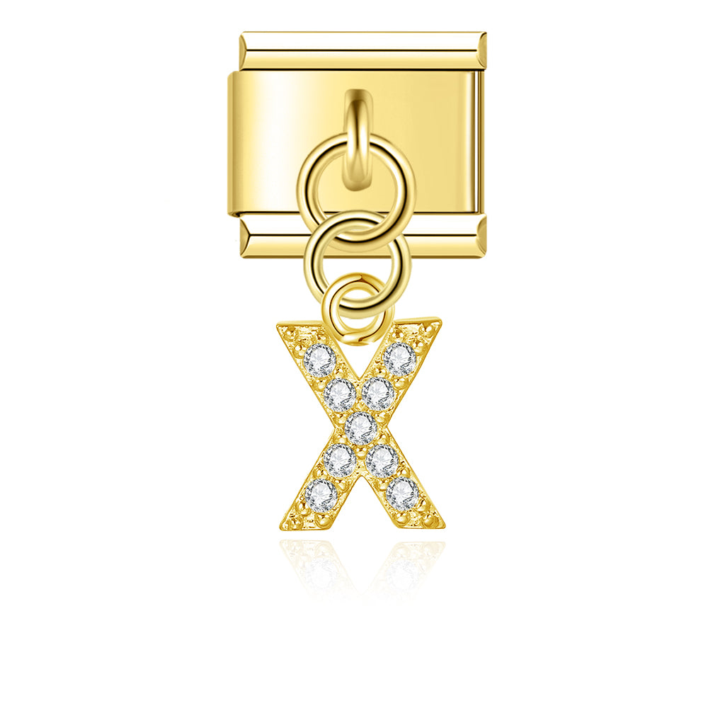 gold / silver  Letters charms  DJ2293