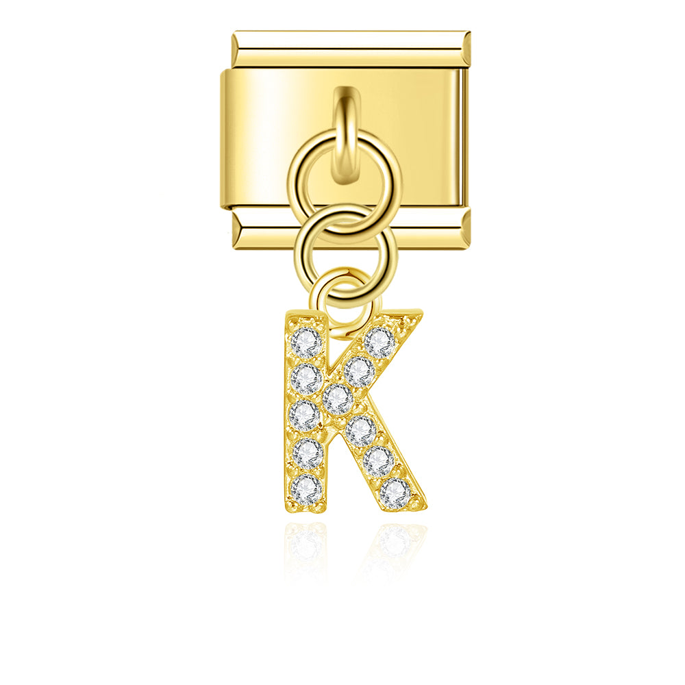 gold / silver  Letters charms  DJ2293
