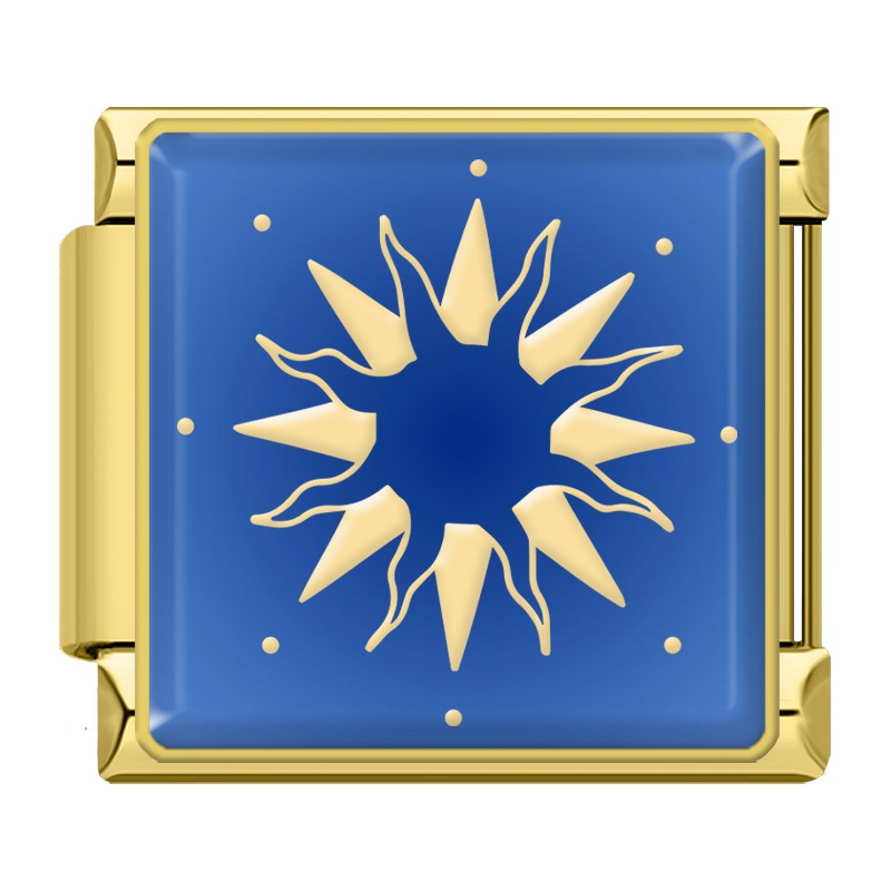 Blue starlit sky Moon Star Heart TZ168