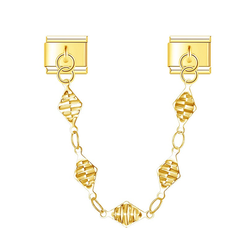 Shell Beads Chains silver&gold