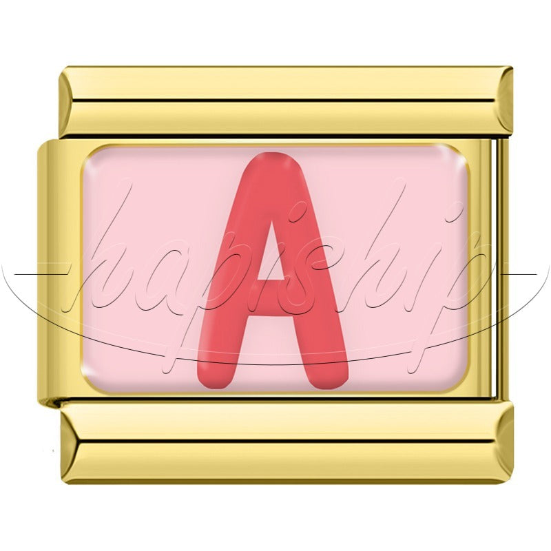 Golden Red 26 English Letters  TZ065