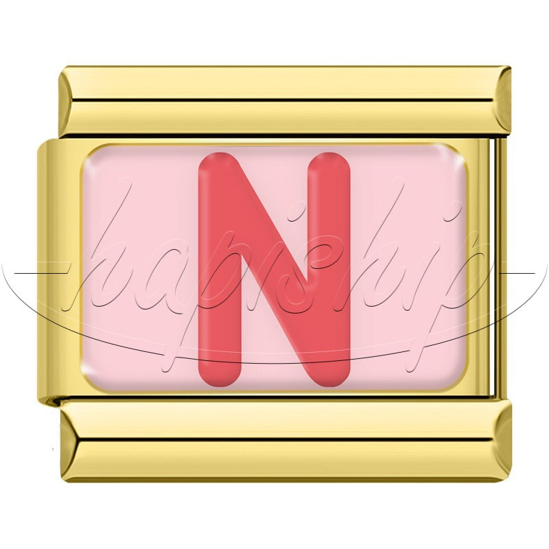 Golden Red 26 English Letters  TZ065