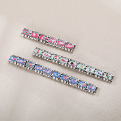 Valentine Love Silver Italian Charms