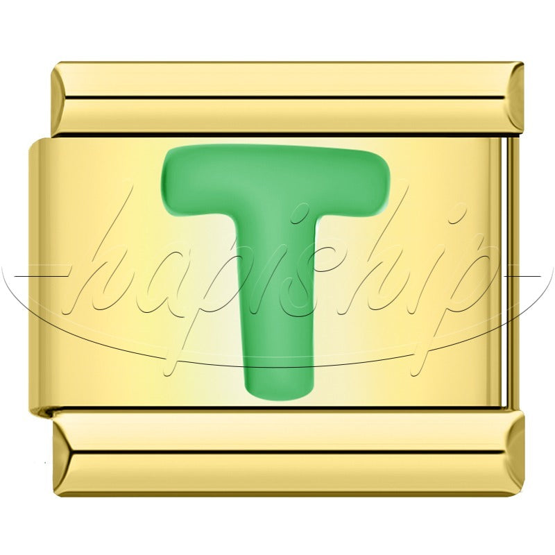 Golden Green 26 Letter DJ2024