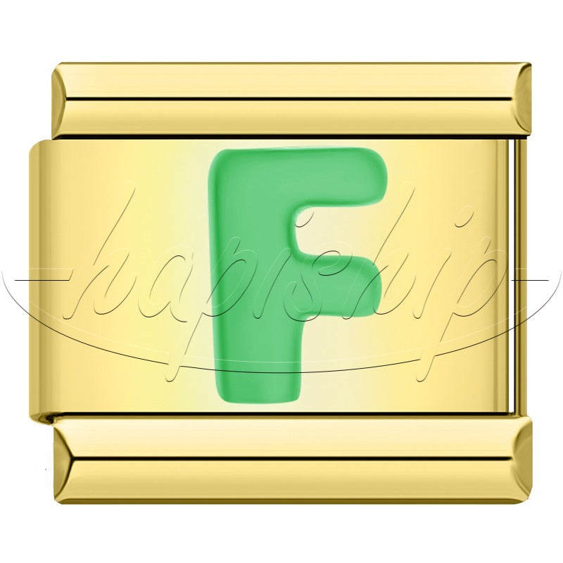 Golden Green 26 Letter DJ2024