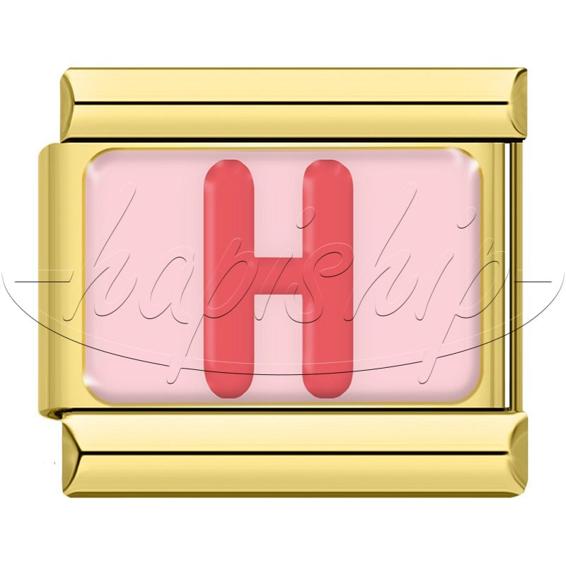 Golden Red 26 English Letters  TZ065