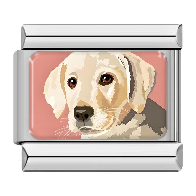 Cats & Dogs Charm – Italian charm bracelet charm, design 3 of 6, by Charmtastic