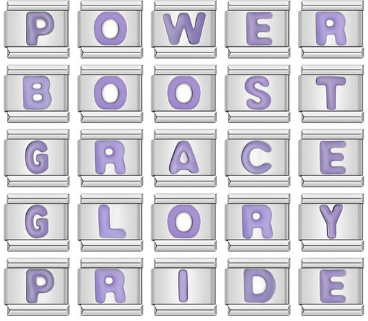 26 English Purple Letters DJ1646