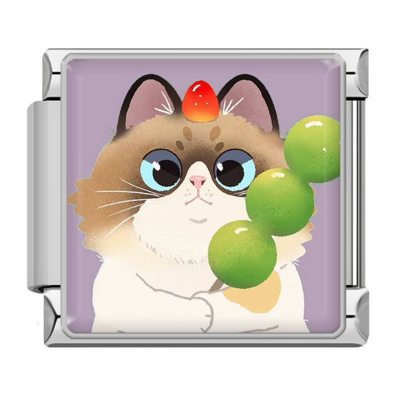 Cute Cat italian charm   TZ109