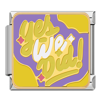 Pop Art Affirmation Italian Charms — Star, Like, Do It, Happy, Level Up, You Are Amazing & More