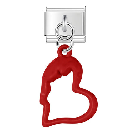 Enamel Reindeer & Sleigh Dangle Charm