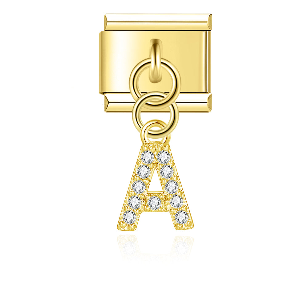 gold / silver  Letters charms  DJ2293