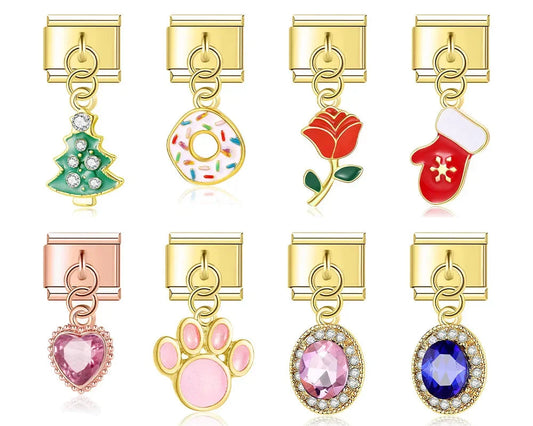 Rose Flower Footprints Claws Heart Donuts DJ272