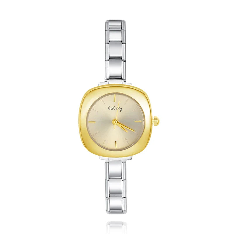 Gold and silver watch charmtastic