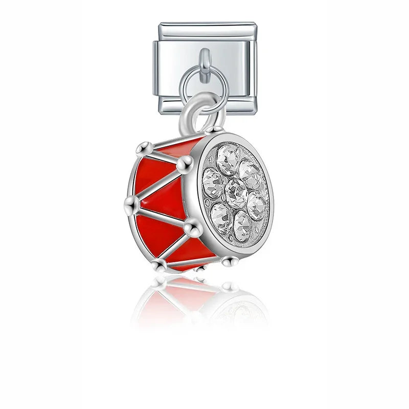 Red drum dangle Italian charm, by Charmtastic