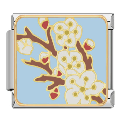 Colorful Flower Italian Charms – Italian charm bracelet charm, design 4 of 6, by Charmtastic