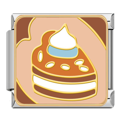 Cozy Cafe & Sweets Charms Food coffee hamburger – cake slice charm, Italian charm bracelet charm by Charmtastic