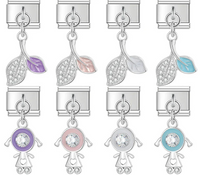 Enamel Globe & World Map Dangle Charm for Charm Bracelets