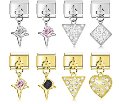crystal-star-shape-9mm-italian-charm-silver-gold