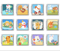 Cute Cartoon Animal Adventures Italian Charms — Cat, Dog, Bear & Mouse Bracelet Links