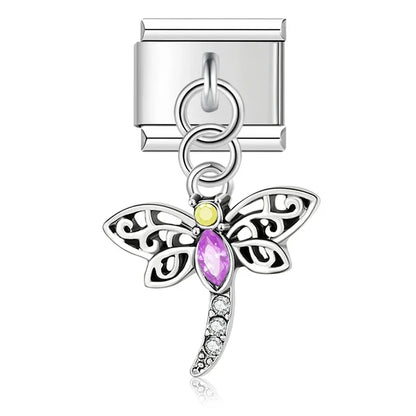 Cute Dragonfly Unicorn Owl Butterfly charms – dragonfly charm, Italian charm bracelet charm by Charmtastic