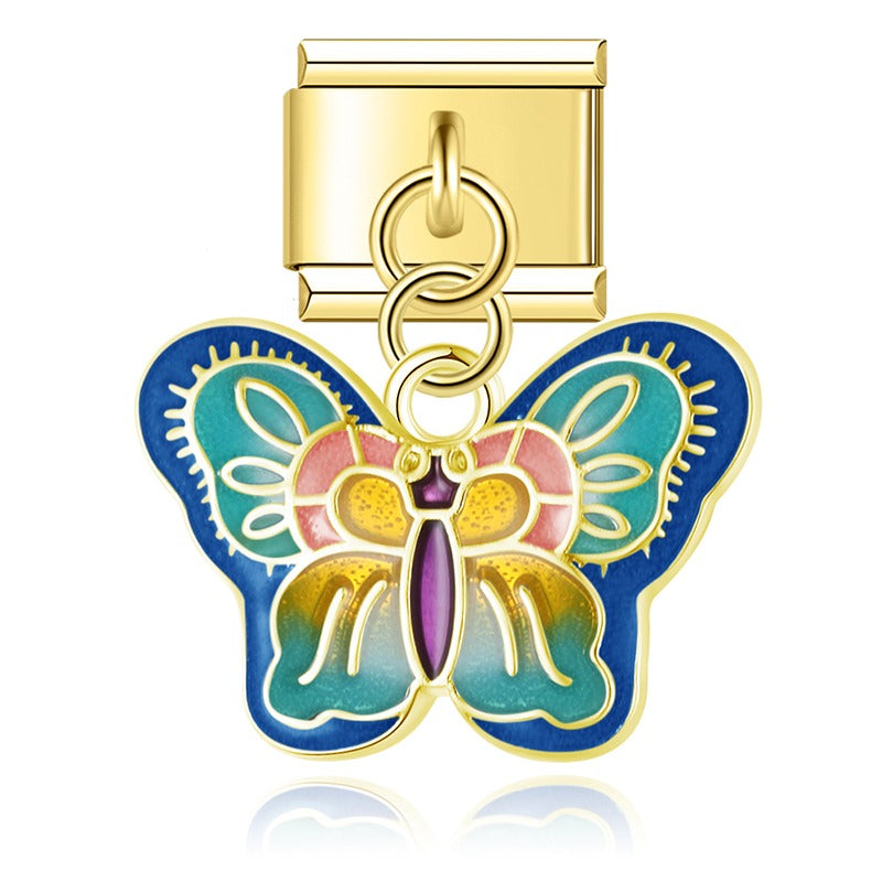 Golden Butterfly Heart Love DJ1722