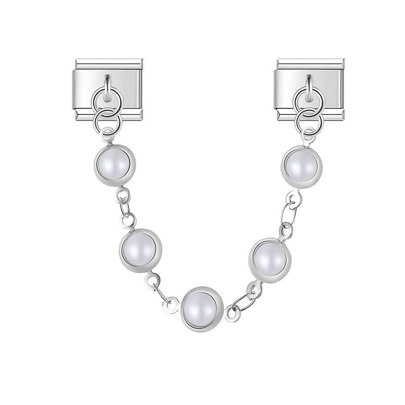 Eye Ball Dove of Peace Chains silver