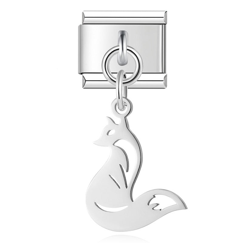 Animals themed italian charms gold&silver