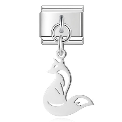 Enamel Starfish & Seashell Dangle Charm for Charm Bracelets