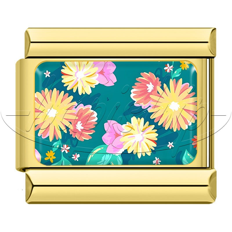 Golden Colors Flower  TZ089-Gold
