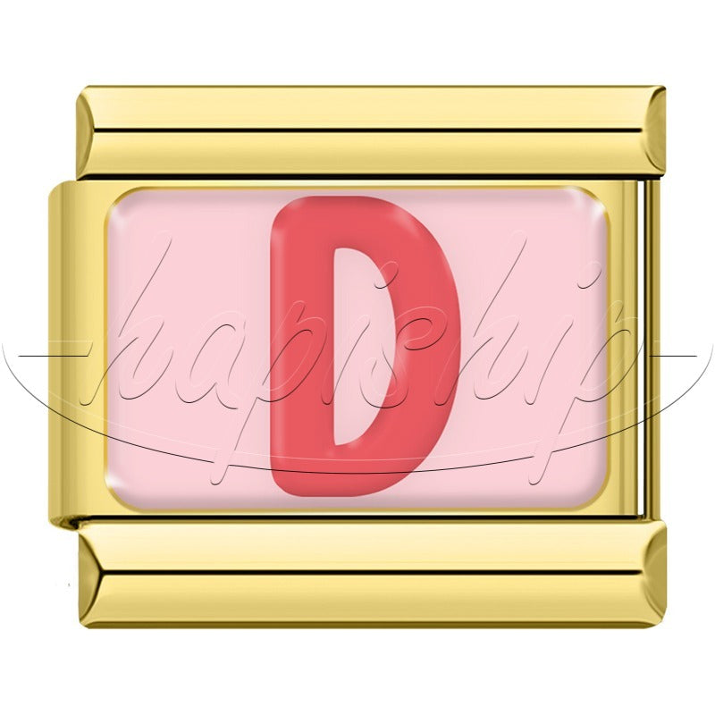 Golden Red 26 English Letters  TZ065