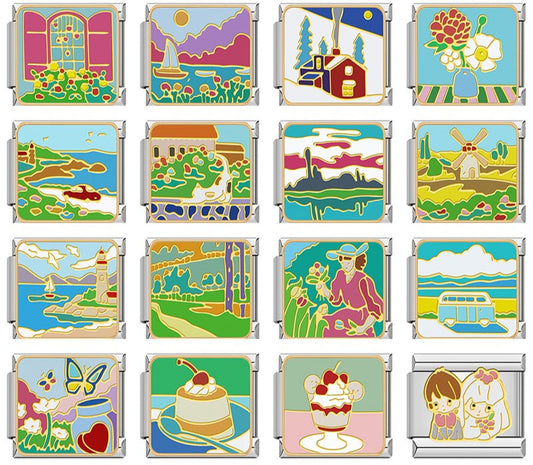 Landscape Flower Ice Cream  DJ1699