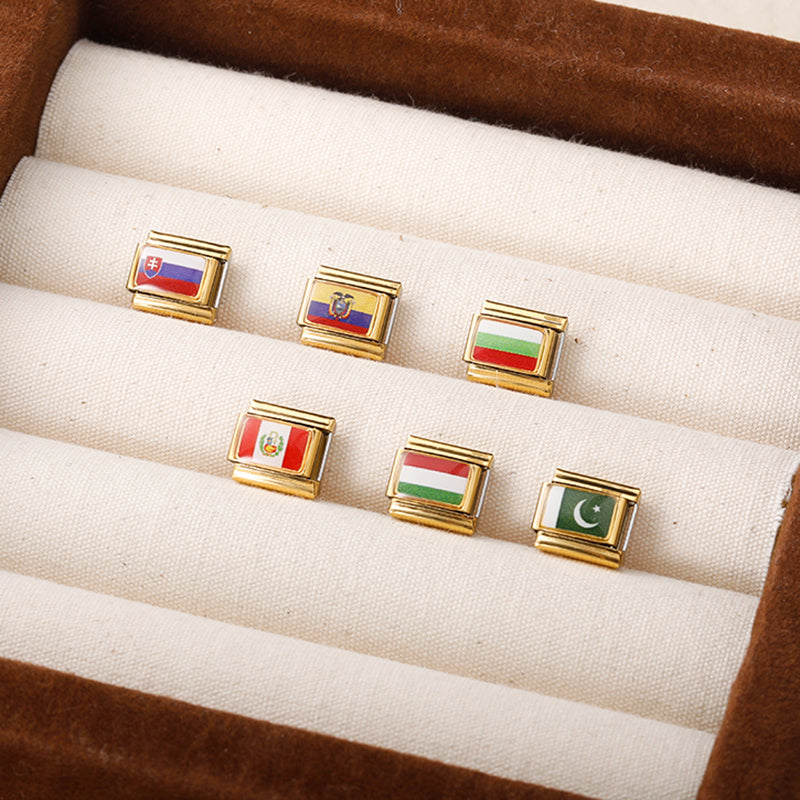 National Flag Golden charms