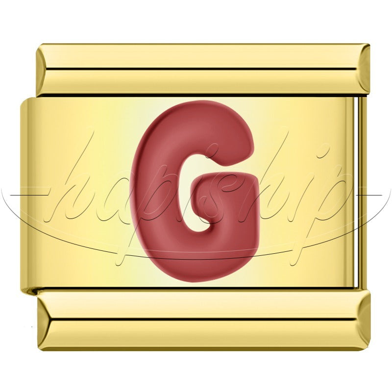 Golden Red 26 Letters A-Z  DJ1666