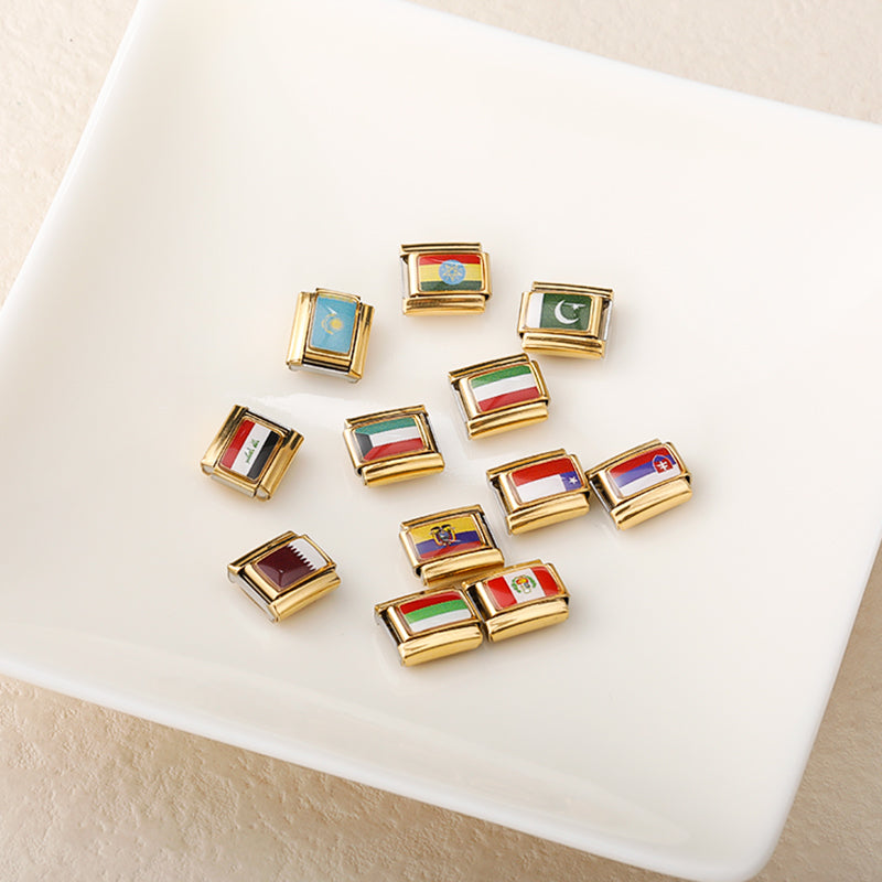 National Flag Golden charms