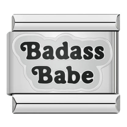 Daily Moods & Sassy Statement Enamel Italian Charms – Italian charm bracelet charm, design 5 of 6, by Charmtastic