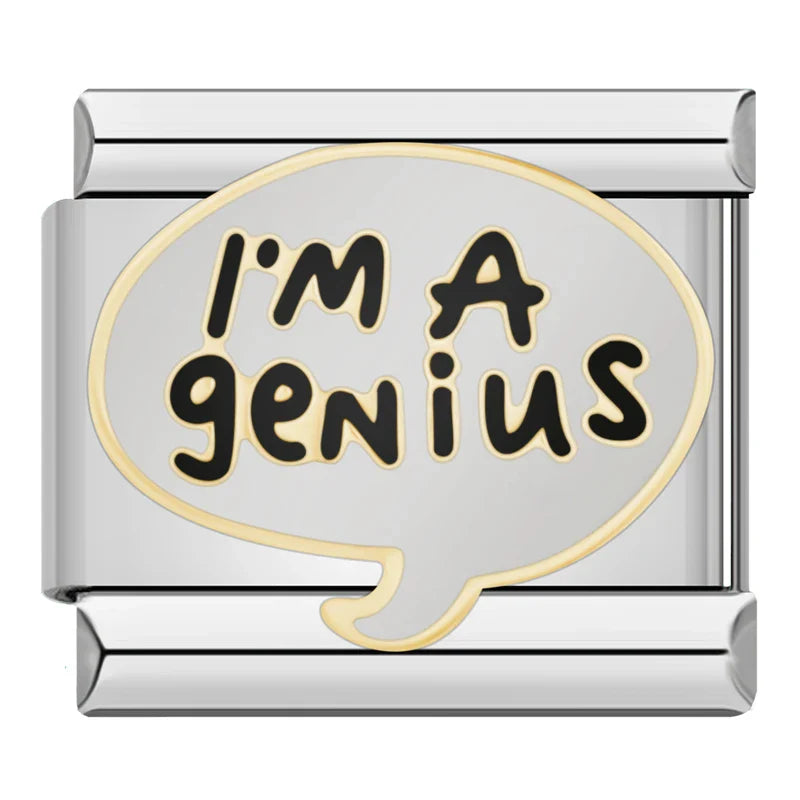 Daily Moods & Sassy Statement Enamel Italian Charms – Italian charm bracelet charm, design 6 of 6, by Charmtastic