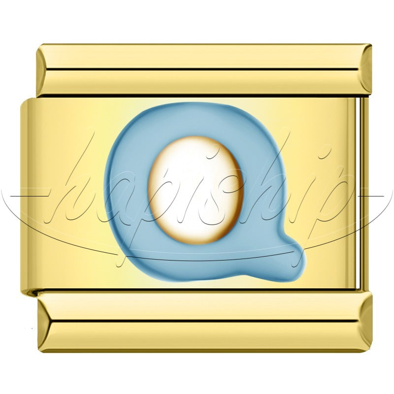 Golden Blue 26 Letter DJ1821