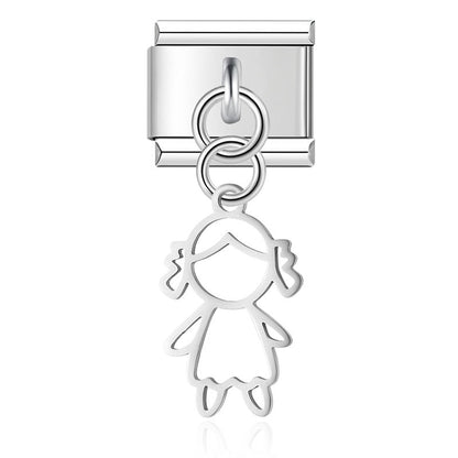 Enamel Santa Claus Dangle Charm