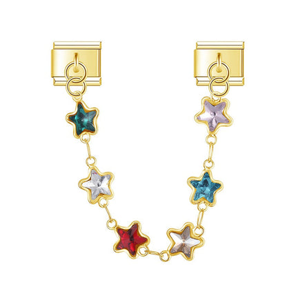 Enamel Mushroom & Toadstool Dangle Charm for Charm Bracelets